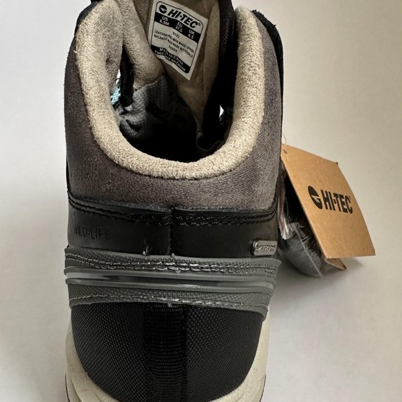 Hi-Tec Hiking Shoes Women Size 6.5 M Black Mid Top Waterproof Style 76952 NWB - Picture 5 of 9